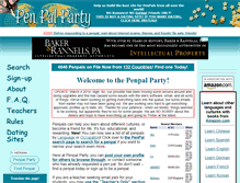 Tablet Screenshot of penpalparty.com